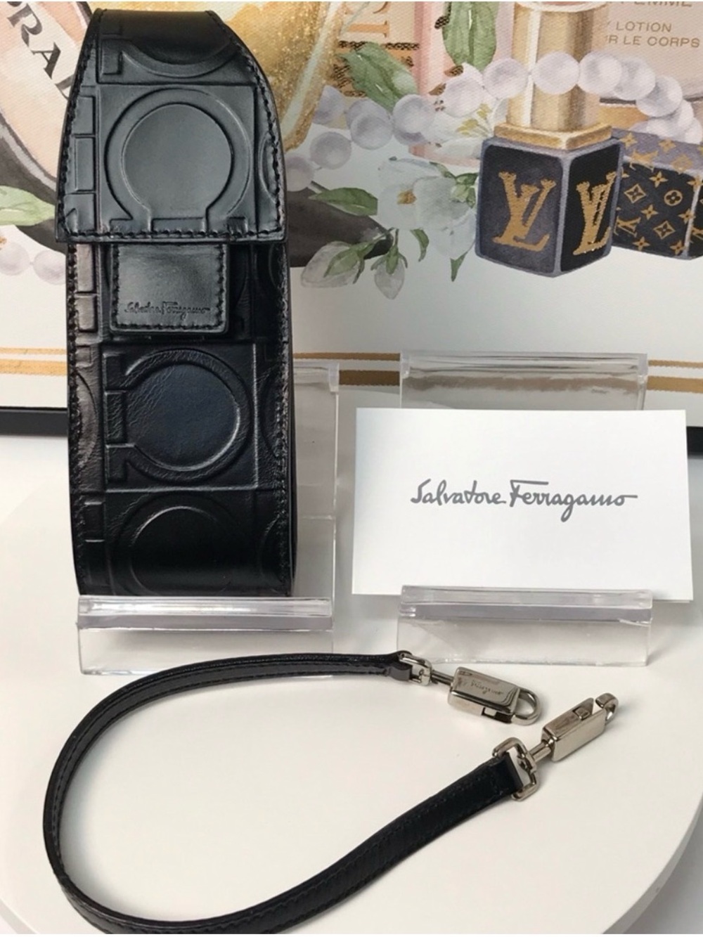 Salvatore Ferragamo Leather Mini Case (purse) - Authentic